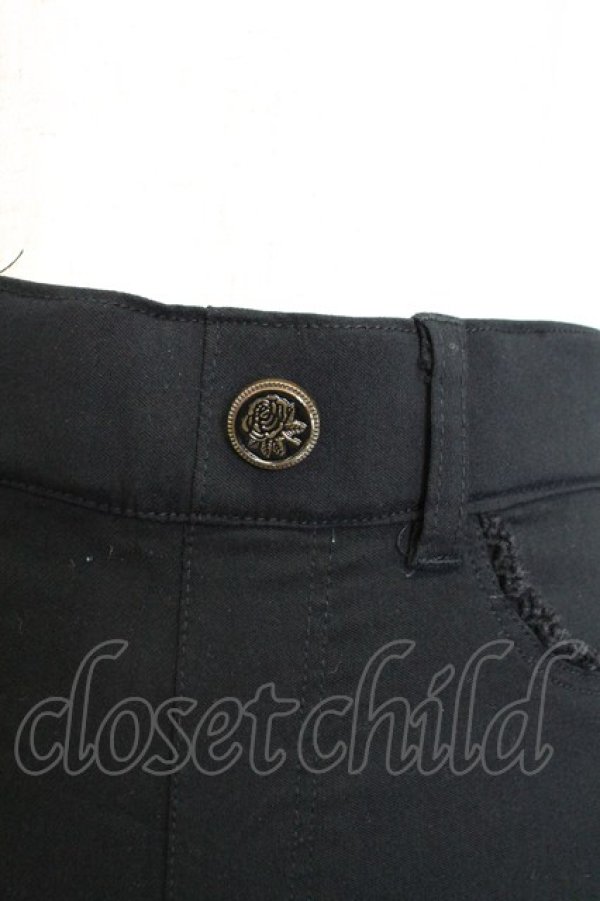 画像3: axes femme / 裾レースストレッチパンツ M 黒 T-25-12-25-036-AX-PA-SA-ZT (3)