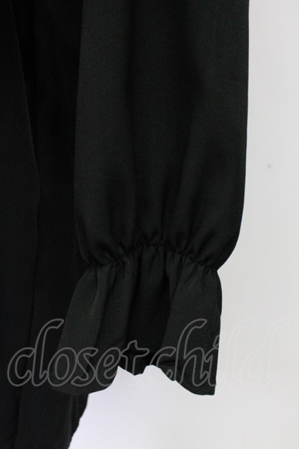 画像4: axes femme / レース配色Aラインワンピース M ブラック T-25-12-25-005-AX-OP-SA-ZT (4)