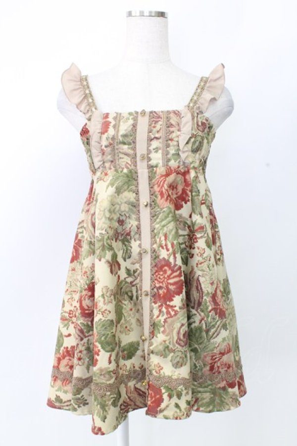 画像1: axes femme / ゴブラン柄チュニック  ブラウン T-25-12-25-008-AX-OP-SA-ZT (1)