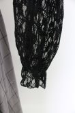 画像4: axes femme / レースドッキングワンピース  黒Ｘグレーチェック T-25-12-25-013-AX-OP-SA-ZT (4)