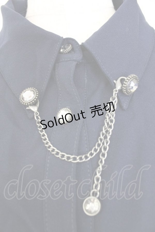 画像3: axes femme / テレスコーププリントケープ風ワンピース M ネイビー T-25-12-25-015-AX-OP-SA-ZT (3)