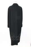 画像2: INGEBORG / 裏地ドットロングコート  黒 T-25-12-25-016-LO-CO-SA-ZT (2)