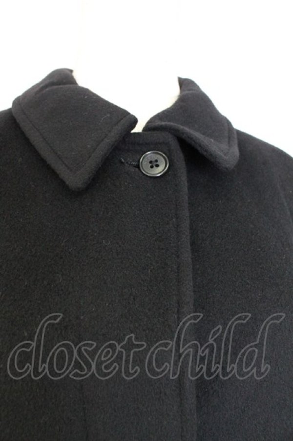 画像3: INGEBORG / 裏地ドットロングコート  黒 T-25-12-25-016-LO-CO-SA-ZT (3)