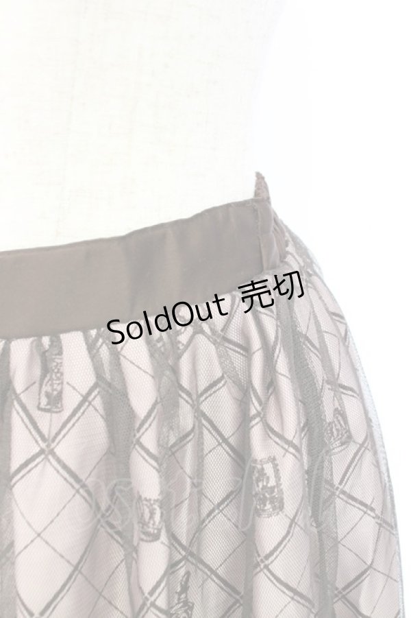 画像3: axes femme POETIQUE / チュール重ねねこ柄スカート M ピンク T-25-12-25-019-AX-SK-SA-ZT430 (3)