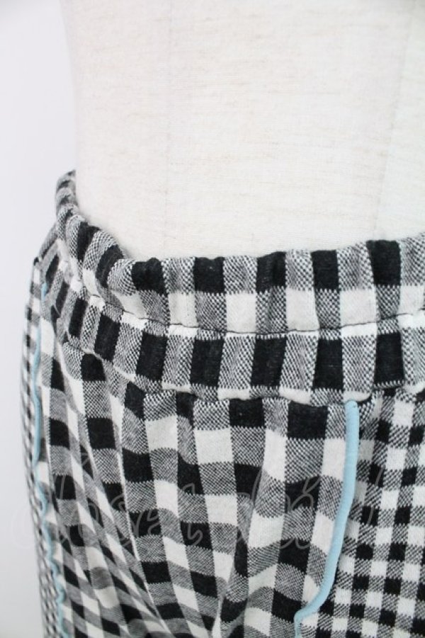 画像3: Candy Stripper / GINGHAM FLARE PANTS 2 ブラック T-25-12-26-026-PU-PA-SA-ZT (3)
