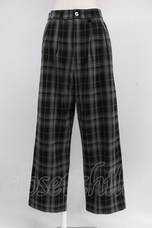 画像: Candy Stripper / チェックパンツ 2 グレー T-25-12-26-027-PU-PA-SA-ZT