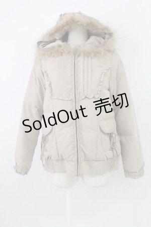 画像: axes femme / ファー付きダウン M ピンク T-25-12-26-033-AX-CO-SA-ZT