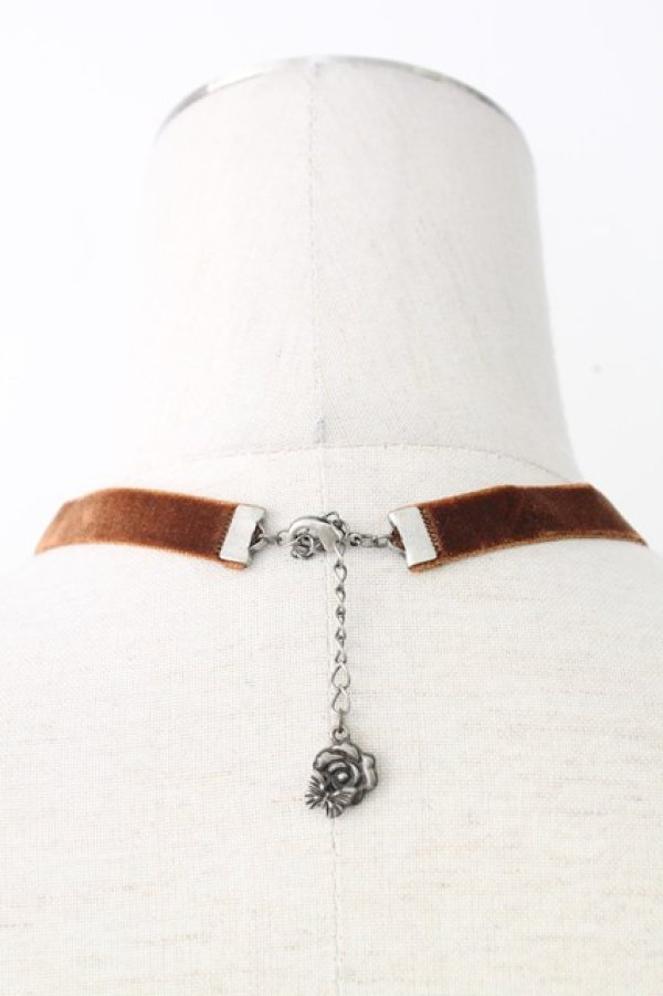 画像3: axes femme / ゴージャスビジューチョーカー  カーキ T-25-12-26-040-AX-AC-SA-ZT (3)