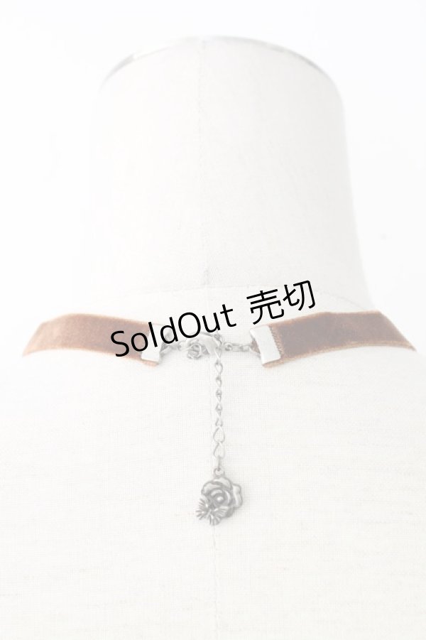 画像3: axes femme / ゴージャスビジューチョーカー  カーキ T-25-12-26-040-AX-AC-SA-ZT424F003 (3)