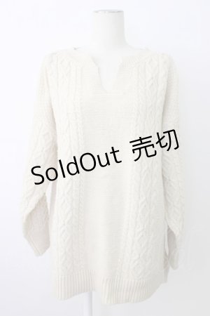 画像: axes femme / 襟元パールニット M ベージュ T-25-12-26-007-AX-TO-SA-ZT