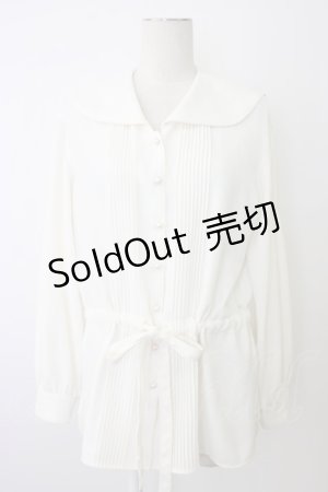 画像: INGEBORG / ショーゼットセーラーカラーブラウス  アイボリー T-25-12-26-002-LO-BL-SA-ZT