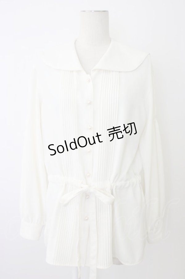 画像1: INGEBORG / ショーゼットセーラーカラーブラウス  アイボリー T-25-12-26-002-LO-BL-SA-ZT (1)