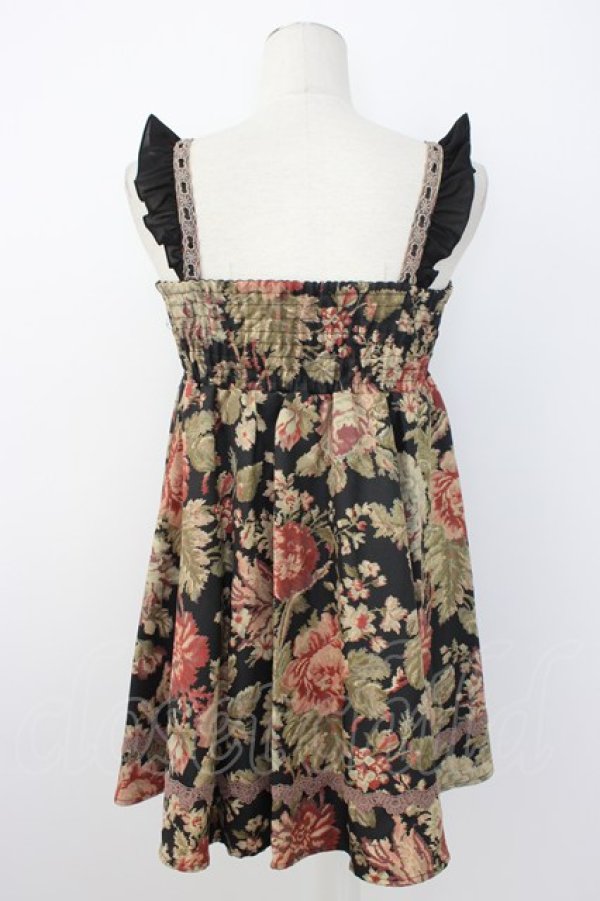 画像2: axes femme / ゴブラン柄チュニック  黒 T-25-12-26-013-AX-OP-SA-ZT (2)