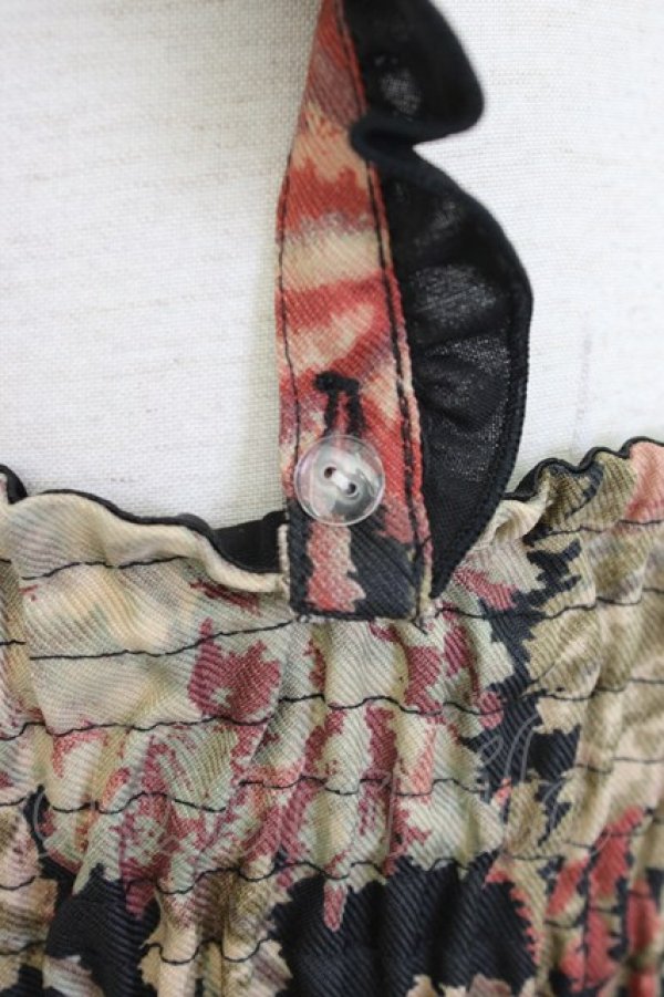 画像3: axes femme / ゴブラン柄チュニック  黒 T-25-12-26-013-AX-OP-SA-ZT (3)