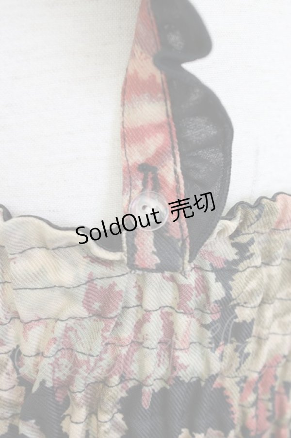 画像3: axes femme / ゴブラン柄チュニック  黒 T-25-12-26-013-AX-OP-SA-ZT523 (3)