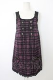 画像1: axes femme / ナポレオンチェックジャンパースカート  ピンクＸ黒 T-25-12-26-016-AX-OP-SA-ZT (1)