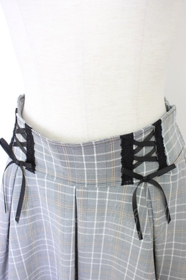 画像3: axes femme POETIQUE / レースアップイレヘムスカート M ブラック T-25-12-26-017-AX-SK-SA-ZT (3)