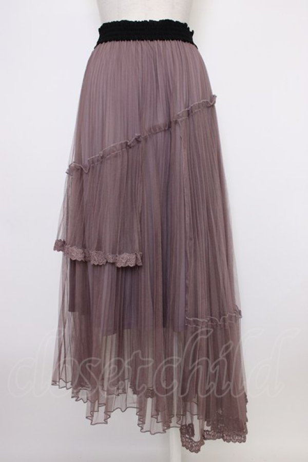 画像2: axes femme POETIQUE / アシメチュールスカート M パープル T-25-12-26-018-AX-SK-SA-ZT (2)