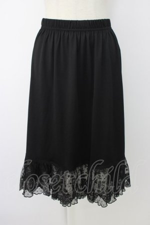 画像: axes femme / ドットチュール使いペチスカート M ブラック T-25-12-26-021-AX-SK-SA-ZT