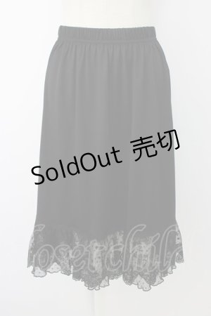 画像: axes femme / ドットチュール使いペチスカート M ブラック T-25-12-26-021-AX-SK-SA-ZT