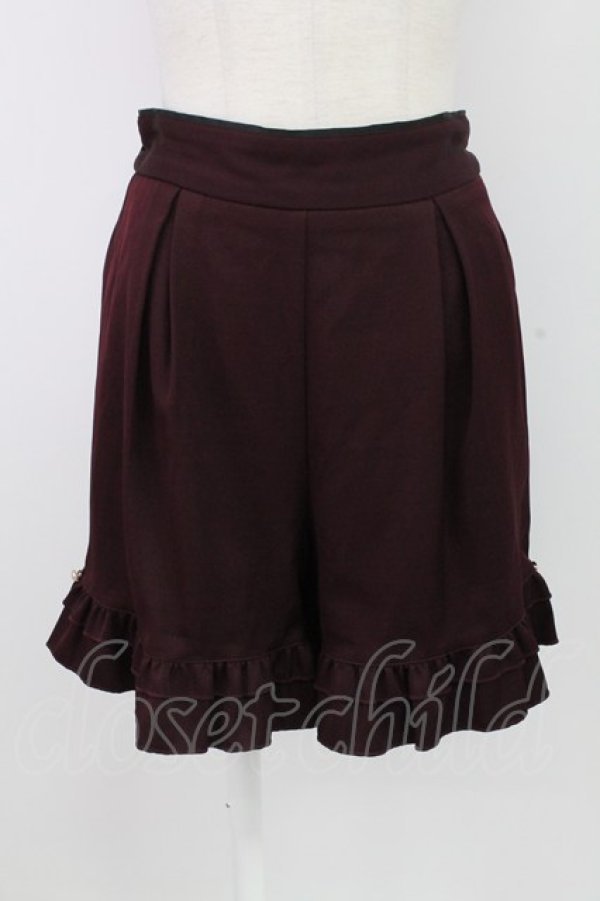 画像4: axes femme / キャット刺繍セットアップ  ボルドーＸ黒 T-25-12-26-023-AX-OP-SA-ZT (4)