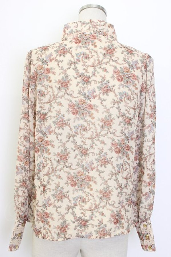 画像2: axes femme / ミュルーズ染色美術館コラボブラウス  ブラウン T-25-12-27-003-AX-BL-SA-ZT (2)