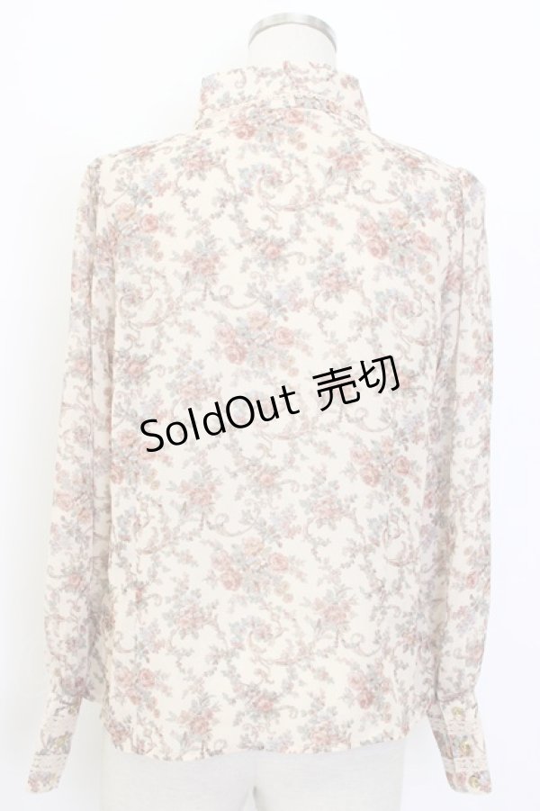 画像2: axes femme / ミュルーズ染色美術館コラボブラウス  ブラウン T-25-12-27-003-AX-BL-SA-ZT506 (2)