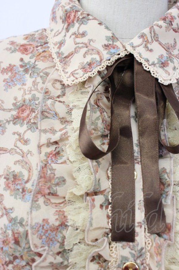 画像3: axes femme / ミュルーズ染色美術館コラボブラウス  ブラウン T-25-12-27-003-AX-BL-SA-ZT (3)