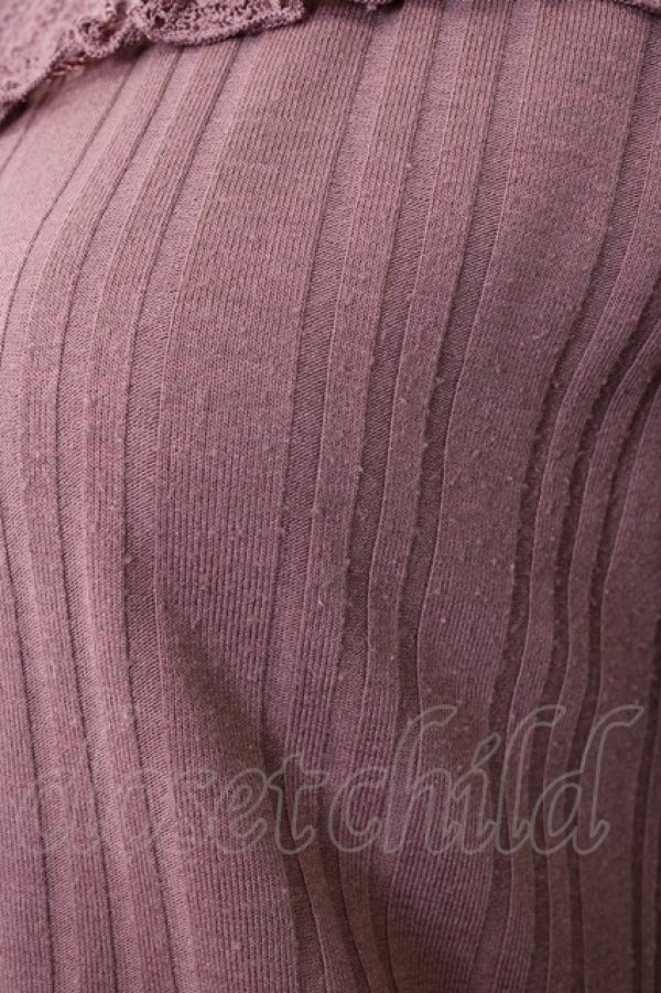 画像4: axes femme / レース切替長袖インナー  ピンク T-25-12-27-004-AX-TO-SA-ZT (4)