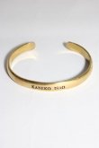 画像1: KANEKO ISAO / ロゴ入りバングル  ゴールド T-25-12-28-030-EL-ZA-SA-ZT (1)