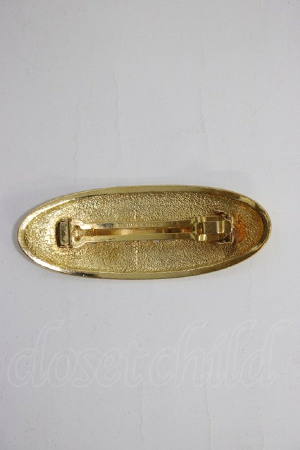 画像2: INGEBORG / メタルバレッタ  ゴールド T-25-12-28-031-LO-ZA-SA-ZT (2)