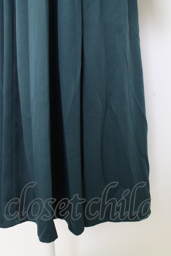 画像4: axes femme / チャイナ×オーナメント柄ワンピース  ブルーグリーン T-25-12-28-005-AX-OP-SA-ZT (4)