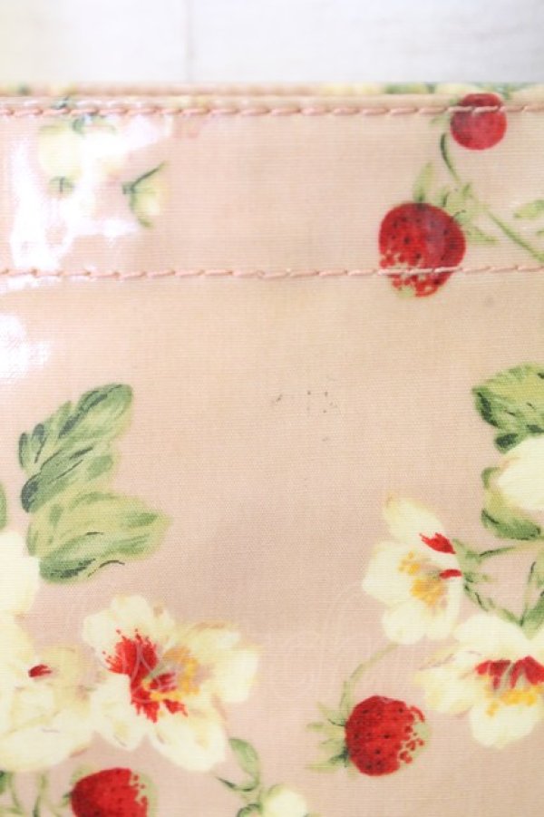 画像3: PINK HOUSE / イチゴ柄ビニールコートバッグ  ピンク T-25-12-28-012-LO-BG-SA-ZT (3)