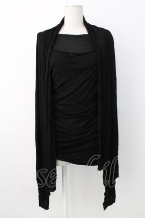 画像: CIVARIZE / Uniteドレープ長袖カットソー 46 黒 T-25-12-28-002-GO-TO-SA-ZT