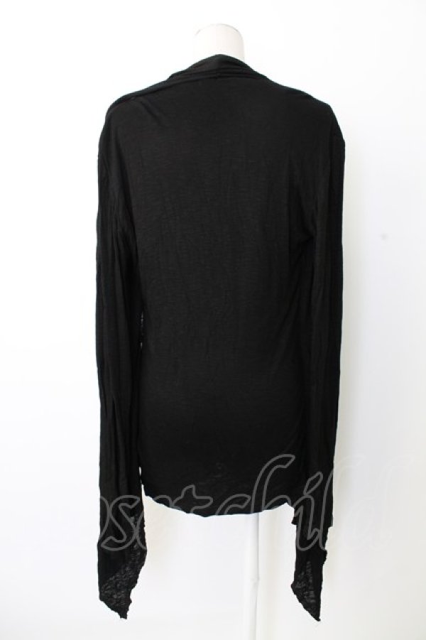 画像2: CIVARIZE / Uniteドレープ長袖カットソー 46 黒 T-25-12-28-002-GO-TO-SA-ZT (2)