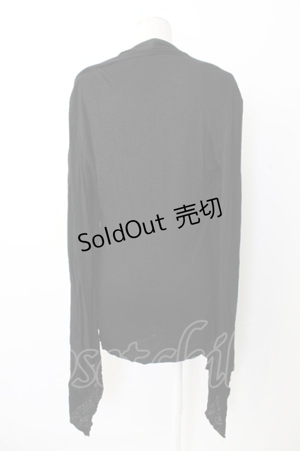 画像2: CIVARIZE / Uniteドレープ長袖カットソー 46 黒 T-25-12-28-002-GO-TO-SA-ZT (2)