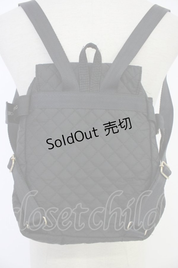 画像2: INGEBORG / ロゴリボンリュック  ブラック T-25-12-28-019-LO-BG-SA-ZT (2)