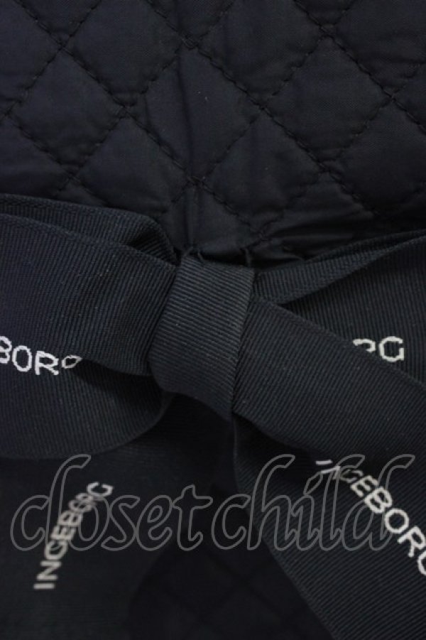 画像3: INGEBORG / ロゴリボンリュック  ブラック T-25-12-28-019-LO-BG-SA-ZT (3)