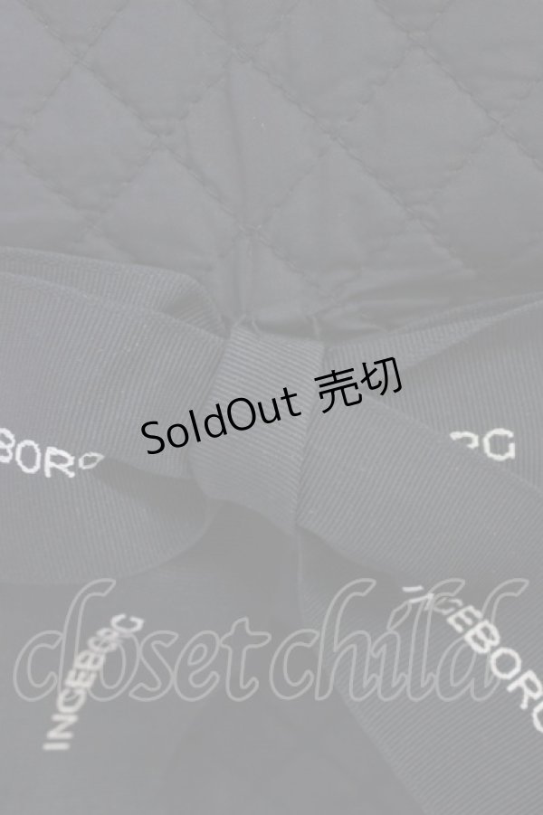 画像3: INGEBORG / ロゴリボンリュック  ブラック T-25-12-28-019-LO-BG-SA-ZT (3)