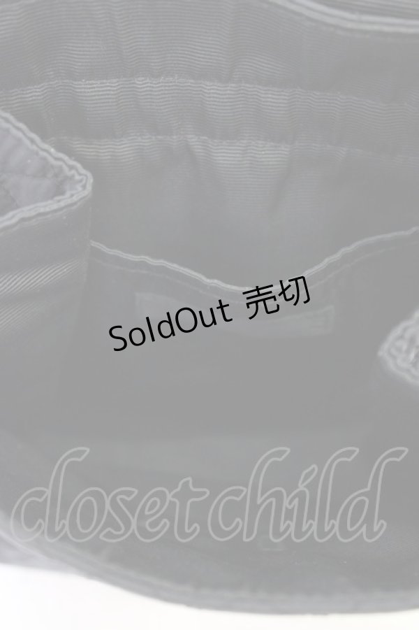 画像5: INGEBORG / ロゴリボンリュック  ブラック T-25-12-28-019-LO-BG-SA-ZT (5)