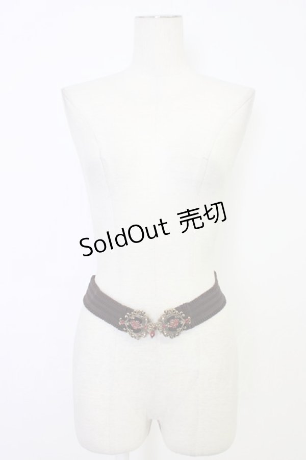 画像1: axes femme / ローズゴムベルト  黒Ｘゴールド T-25-12-28-022-AX-ZA-SA-ZT (1)