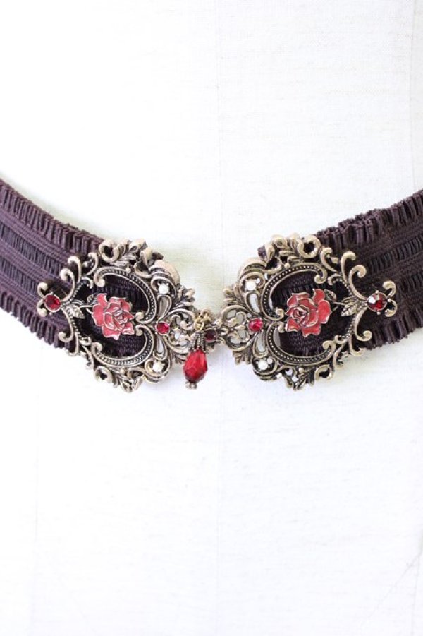 画像3: axes femme / ローズゴムベルト  黒Ｘゴールド T-25-12-28-022-AX-ZA-SA-ZT (3)