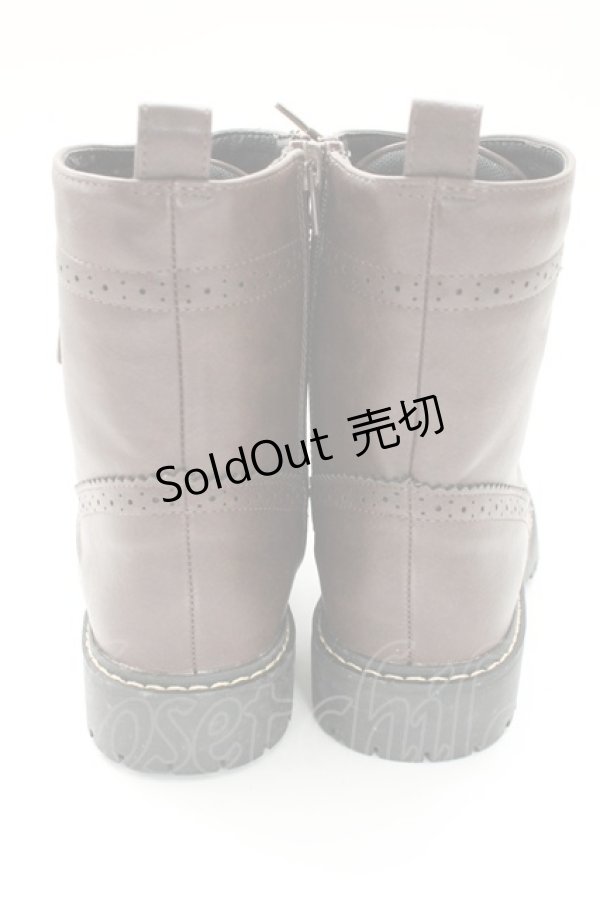 画像2: F i.n.t / ウイングチップワークブーツ L ブラウン T-25-12-29-005-CA-SH-SA-ZT (2)