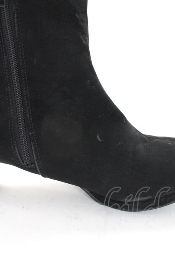 画像7: F&A / バックリボンプレーンブーツ L ブラック T-25-12-29-006-LO-SH-SA-ZT (7)