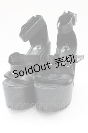 画像: NieR CLOTHING / ヒールサンダル 36 ブラック T-25-12-29-002-PU-SH-SA-ZTK027