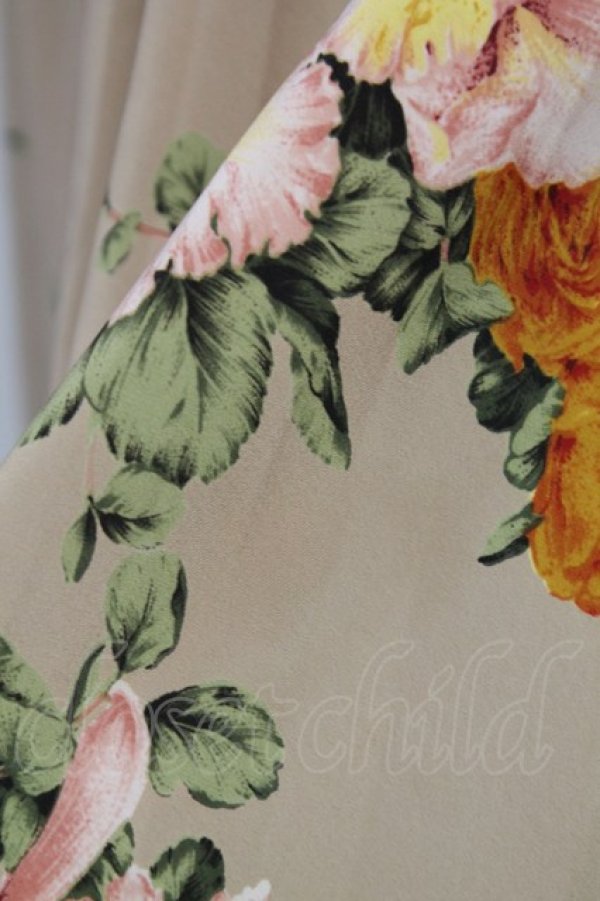 画像8: INGEBORG / フラワーブーケ総柄ワンピース  アイボリー T-25-12-31-013-LO-OP-SA-ZT (8)