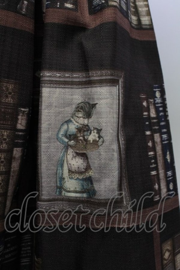 画像4: Avenue Denfer / 本棚ジャンパースカート S ブラウン T-25-12-31-015-LO-OP-SA-ZT (4)