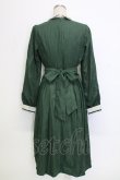画像2: Miss Point / バイオリン刺繍長袖ワンピース M グリーン T-25-12-31-016-0-OP-SA-ZT (2)