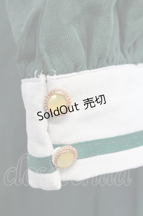 画像4: Miss Point / バイオリン刺繍長袖ワンピース M グリーン T-25-12-31-016-0-OP-SA-ZT (4)