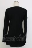 画像2: PINK HOUSE / 水玉リボンptTシャツ L ブラック T-25-12-31-003-LO-TS-SA-ZT (2)